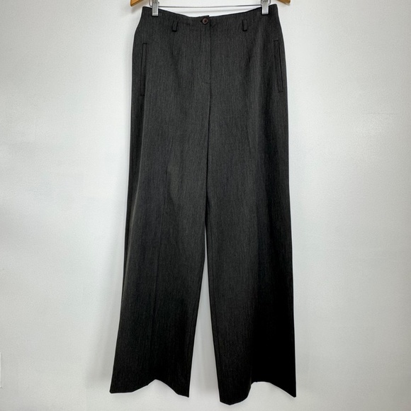 NWT Jones New York Wide Leg Trouser Pant Charcoal Grey Woman’s Sz 10 - Picture 6 of 9